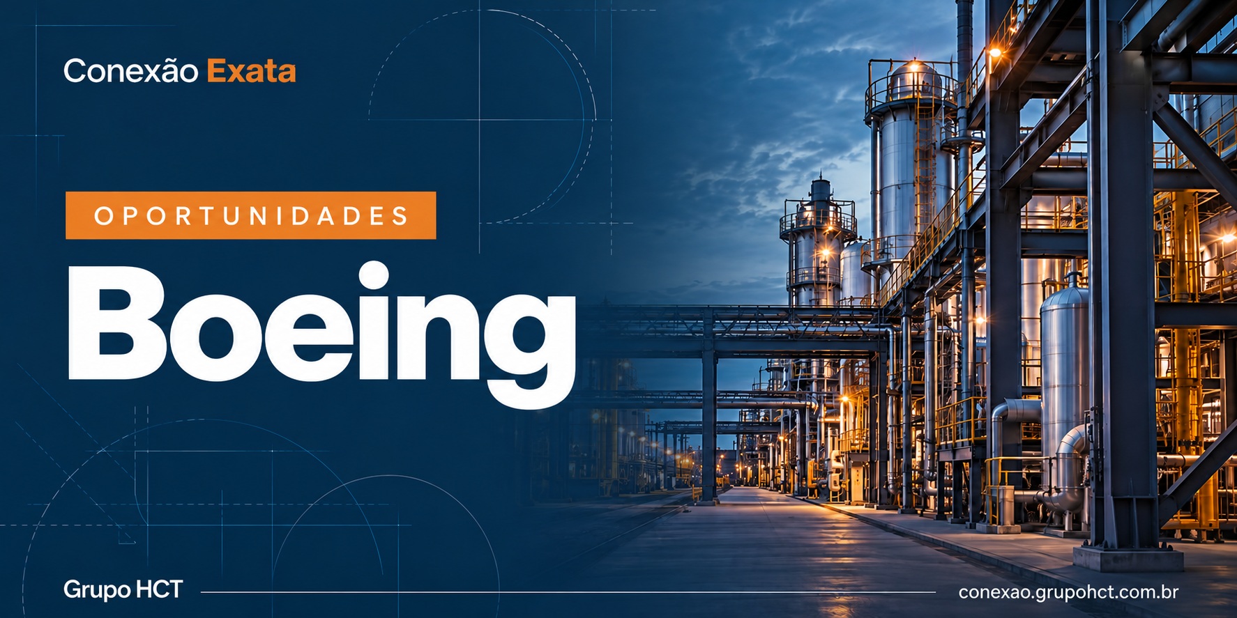 Capa de oportunidade de estágio Boeing – Conexão Exata