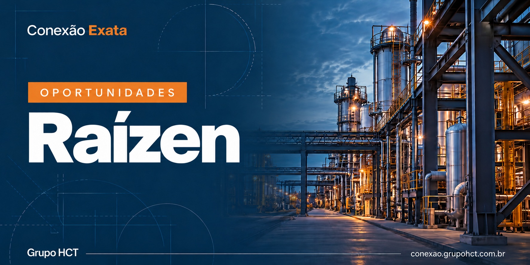 Capa de oportunidade de Engenharia na Raízen — Conexão Exata