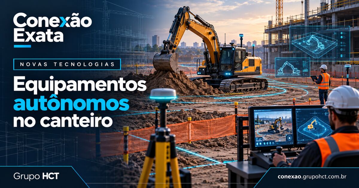 Equipamentos autônomos e operação assistida em canteiro de obras