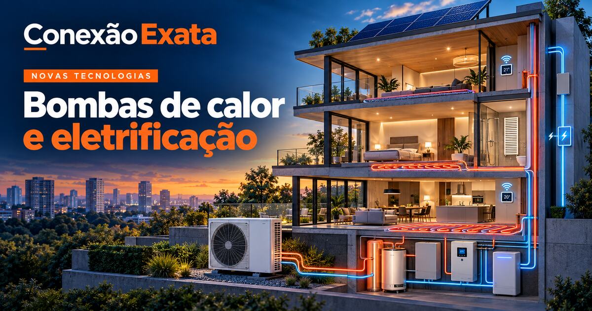 Bombas de calor e eletrificação em edifício eficiente