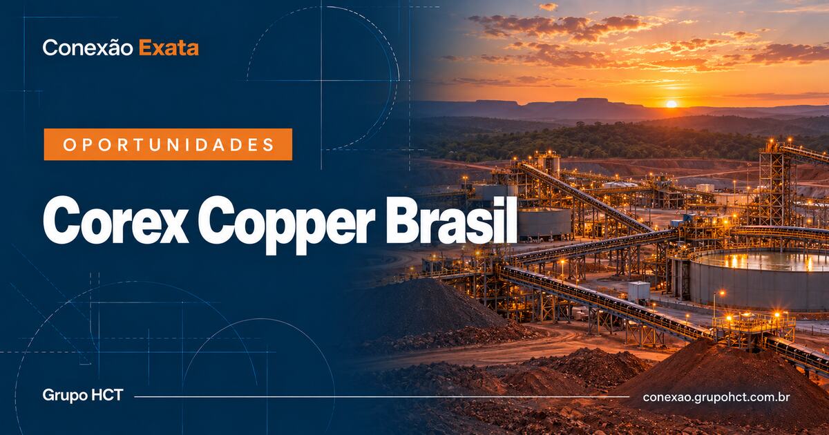 Vaga de engenheiro de implantação de projetos sênior na Corex Copper Brasil