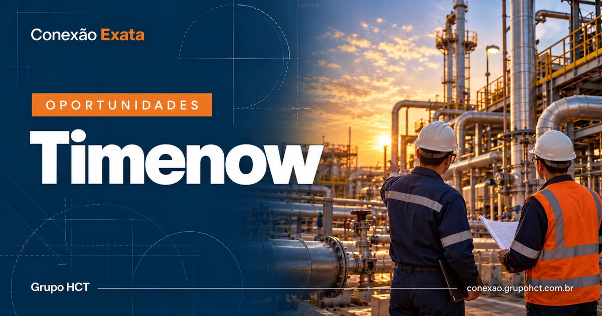 Vaga de engenheiro de campo na Timenow em Santo André