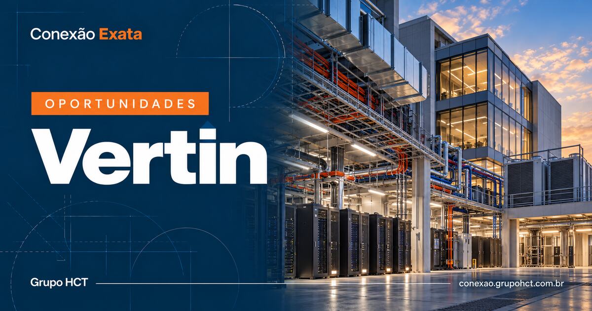 Vaga de Engenheiro de Instalações Junior na Vertin