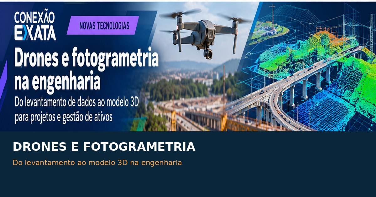 Capa do artigo Drones e fotogrametria — Conexão Exata