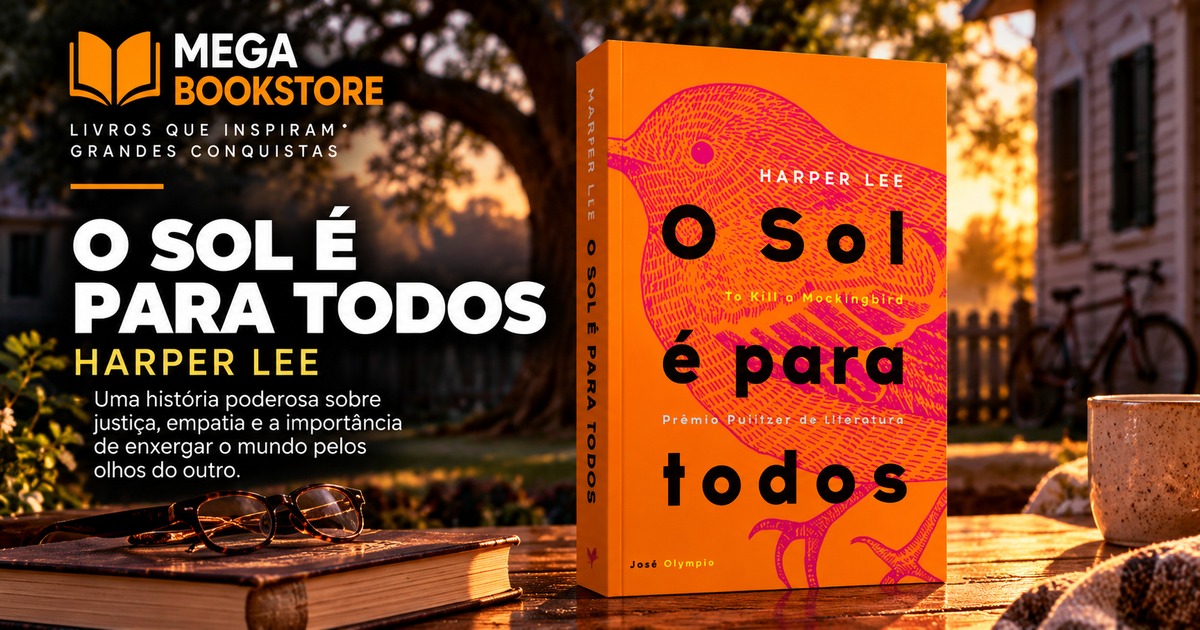 Mega Bookstore — O sol é para todos, Harper Lee, capa horizontal