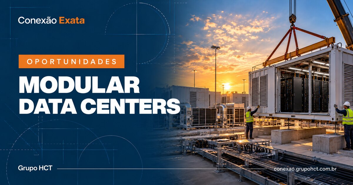 Oportunidade para engenheiro júnior eletricista na Modular Data Centers