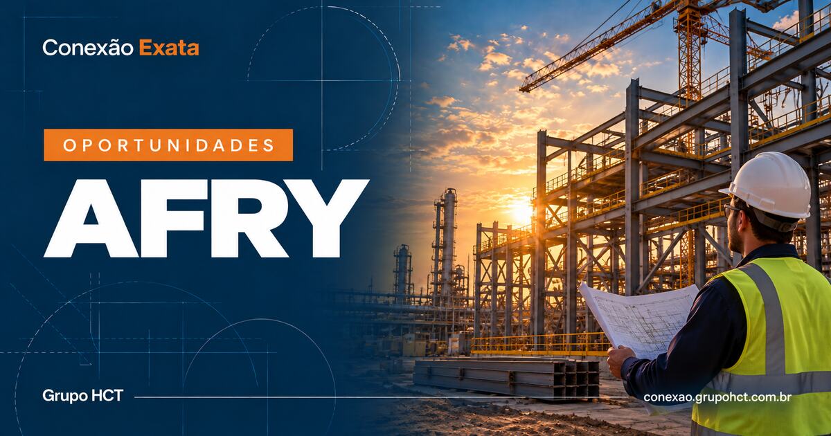 Vaga AFRY para engenheiro pleno de estruturas metálicas em ambiente industrial