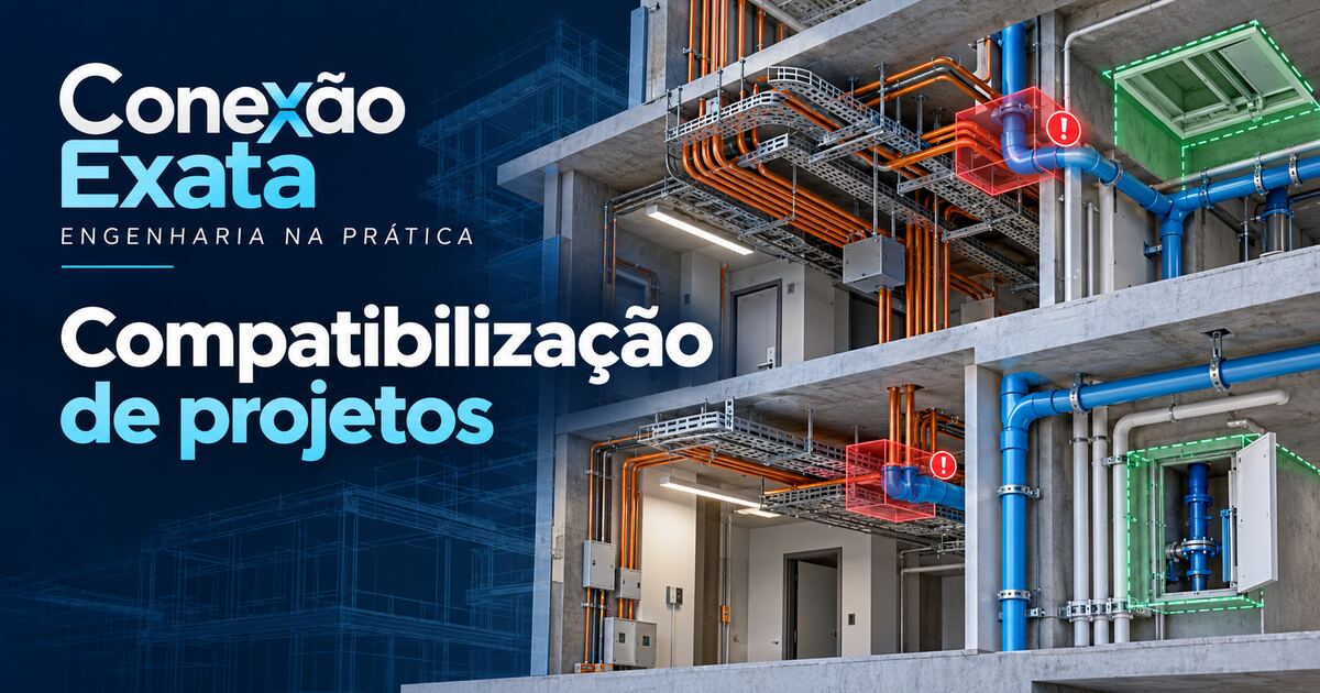 Compatibilização de projetos elétricos e hidrossanitários em modelo de edificação com detecção de interferências