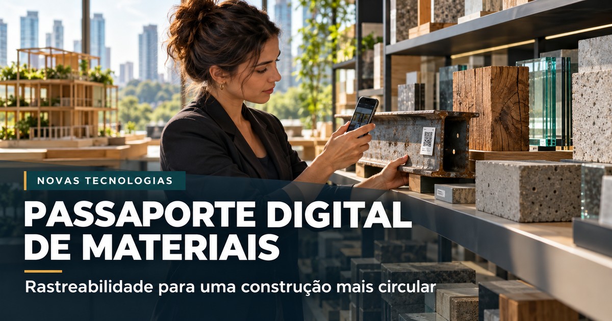 Passaporte digital de materiais na construção circular