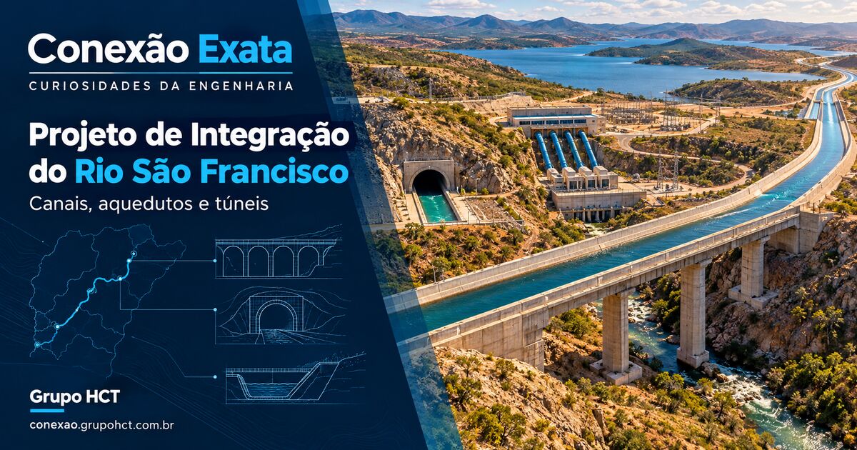 Projeto de Integração do Rio São Francisco com canal, aqueduto, túnel e estação de bombeamento