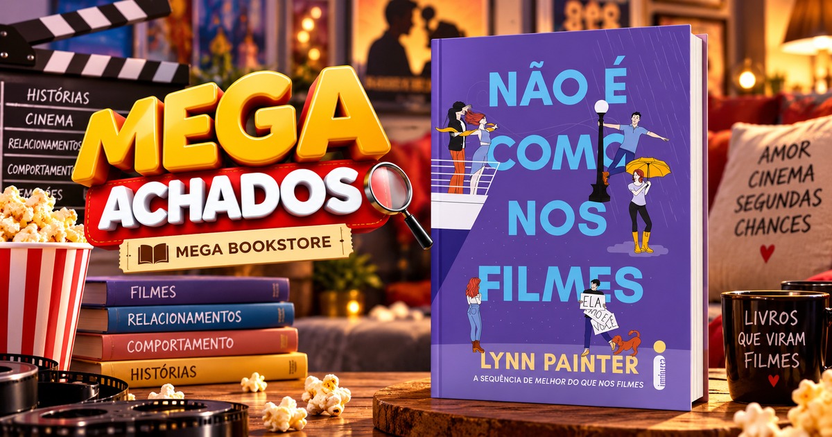 Mega Achados Mega Bookstore — Não é como nos filmes, Lynn Painter, em cenário de cinema romântico