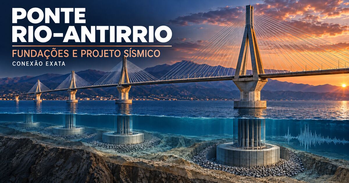 Ponte Rio–Antirrio, fundações e projeto sísmico